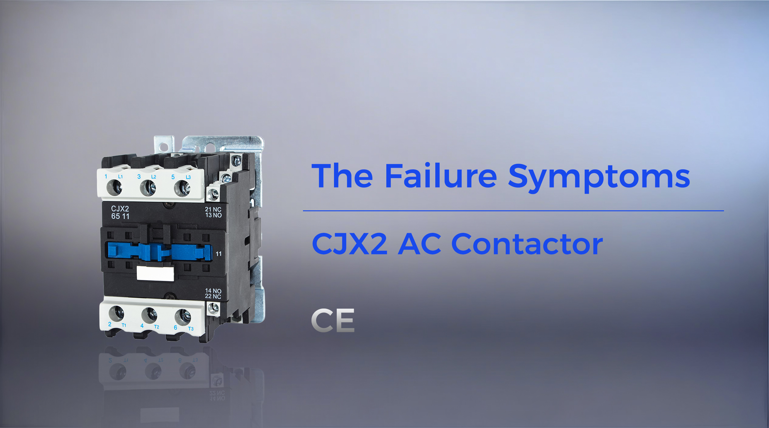 AC contactor failure symptoms warning signs burnt contacts and charring