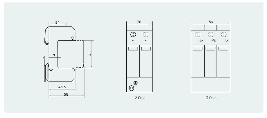 DC SPD Dimensions